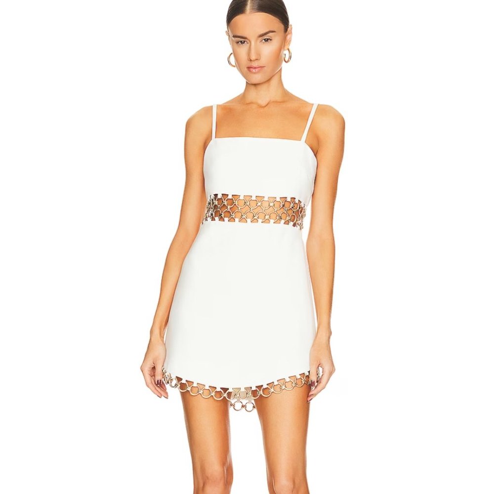 Alexis Gaudy Dress in Ivory Size Small